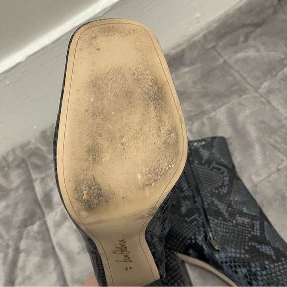 Sam Edelman Blue Snake Skin Print Boot / 8.5 - Picture 7 of 12